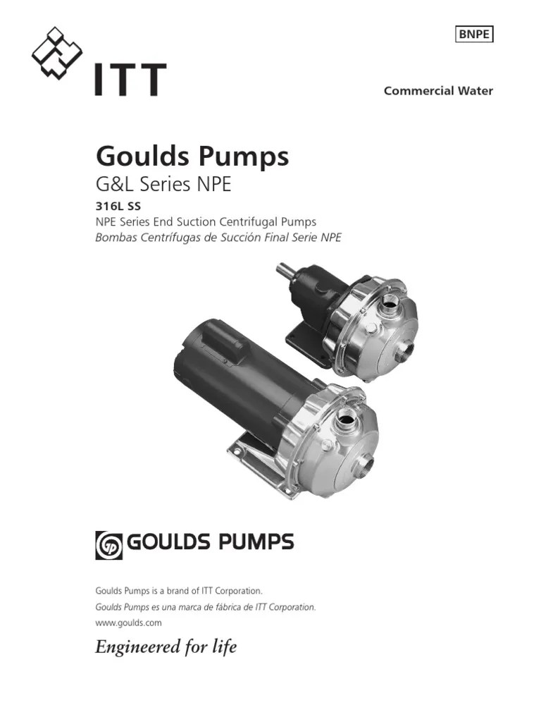 Goulds Pumps Manual Bomba Naturaleza