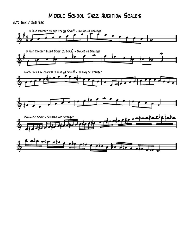 Ms Alto Bari Sax PDF