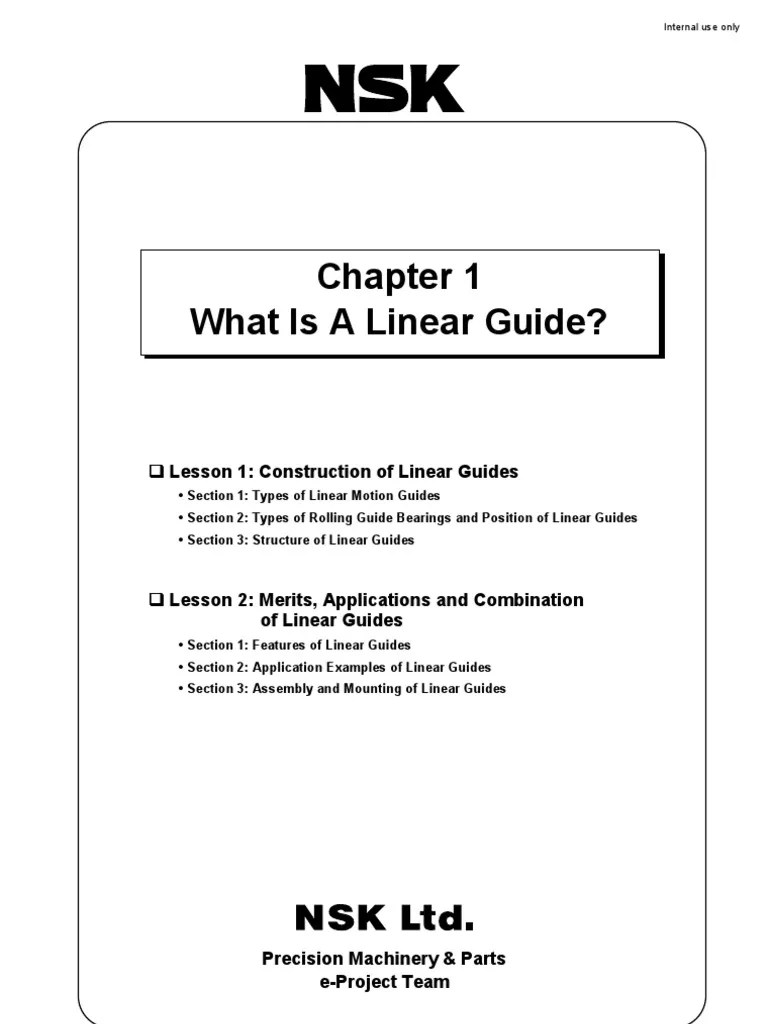 Linear Guides PDF Bearing (Mechanical) Friction