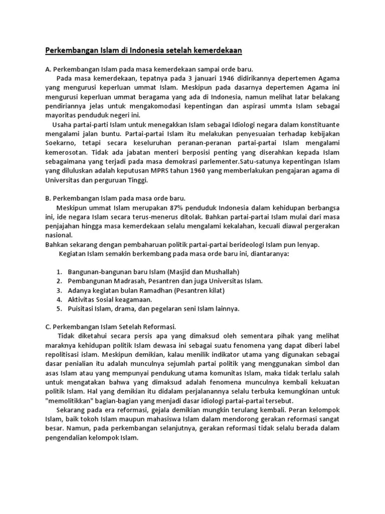 Perkembangan Islam Pada Masa Sekarang – Kami