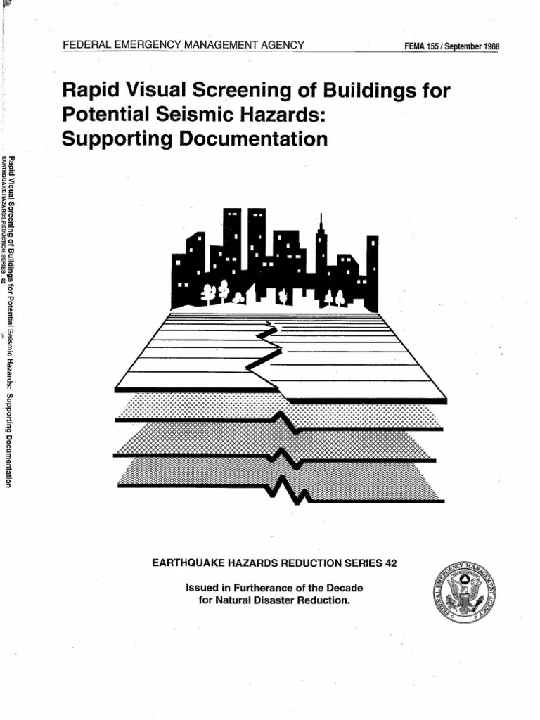 Fema 155 PDF Federal Emergency Management Agency Earthquake