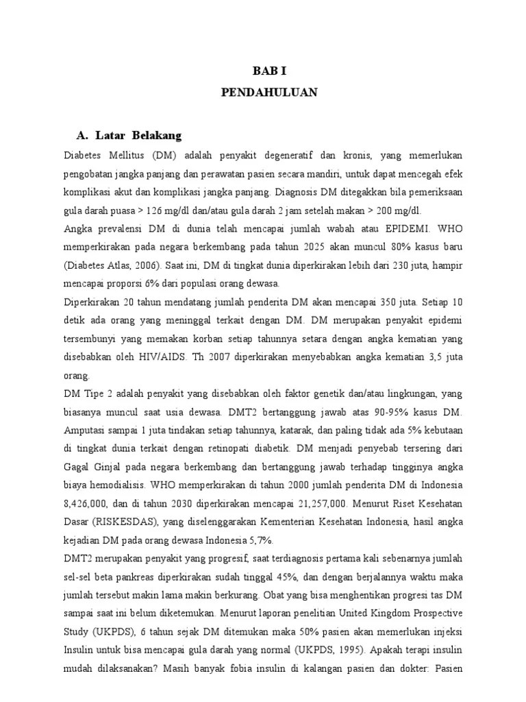 Laporan Pendahuluan Diabetes Melitus | PDF