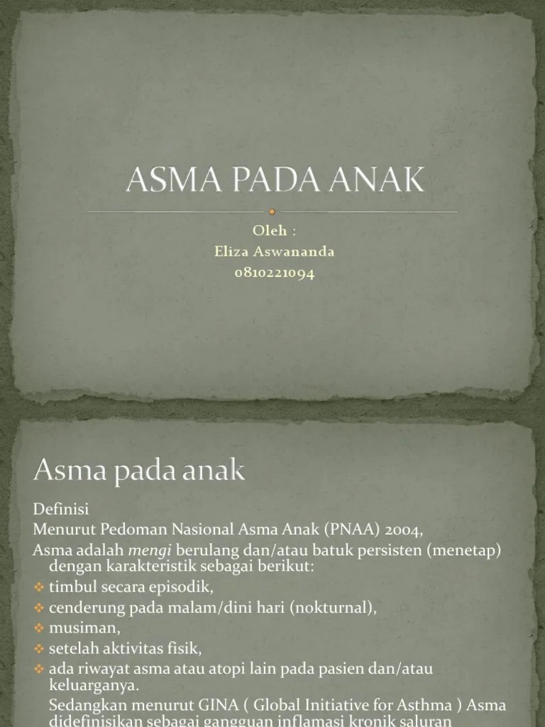 Asma Pada Anak ppt
