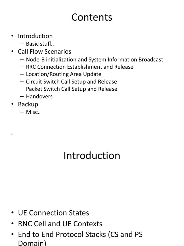 UMTS Call Flow Scenarios Overview | PDF | Asynchronous Transfer Mode