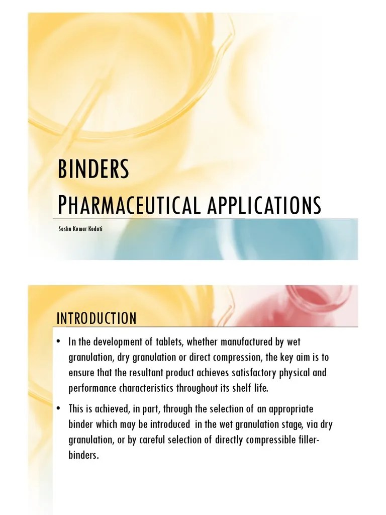 Pharmaceutical Binders Tablet (Pharmacy) Starch
