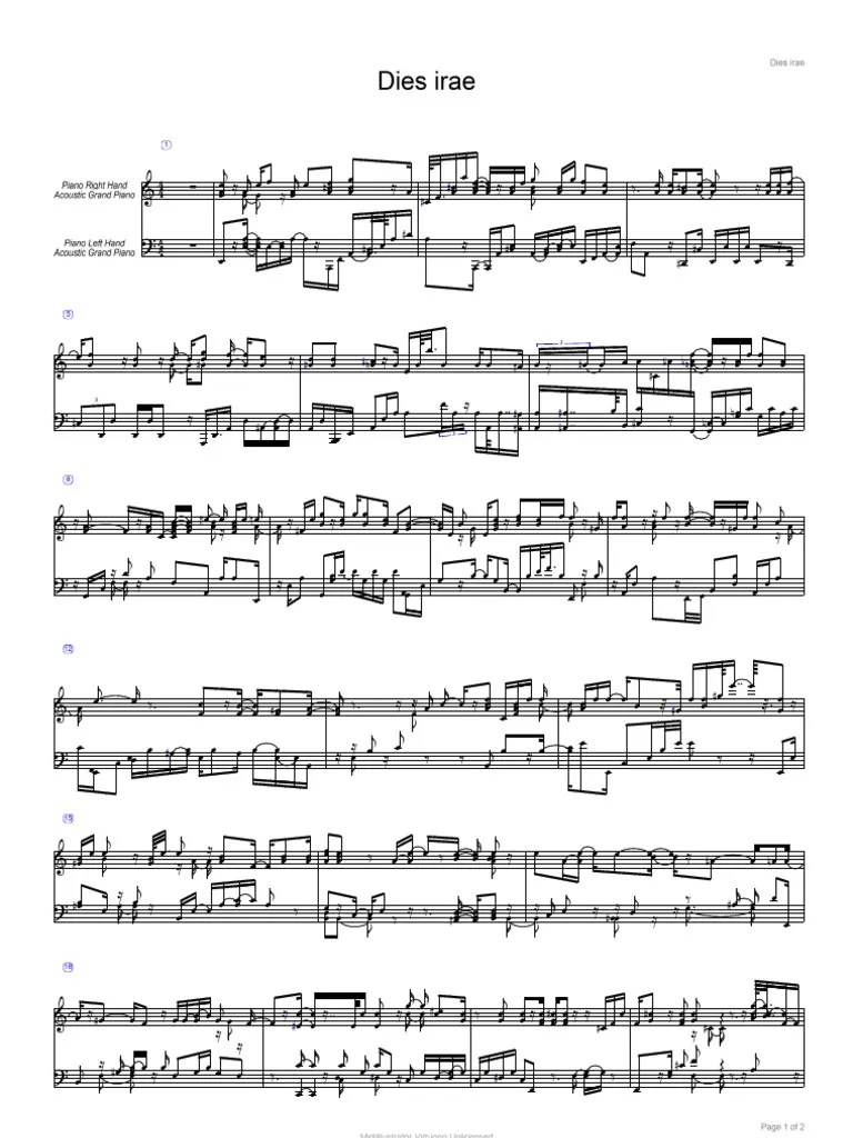 Dies Irae Mozart Piano Transcription by Lisztlovers
