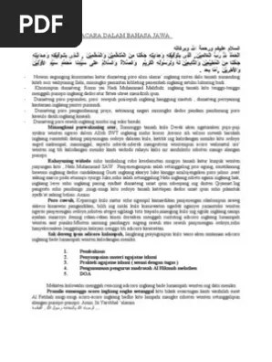 Contoh Teks Pembawa Acara Dalam Bahasa Jawa | PDF