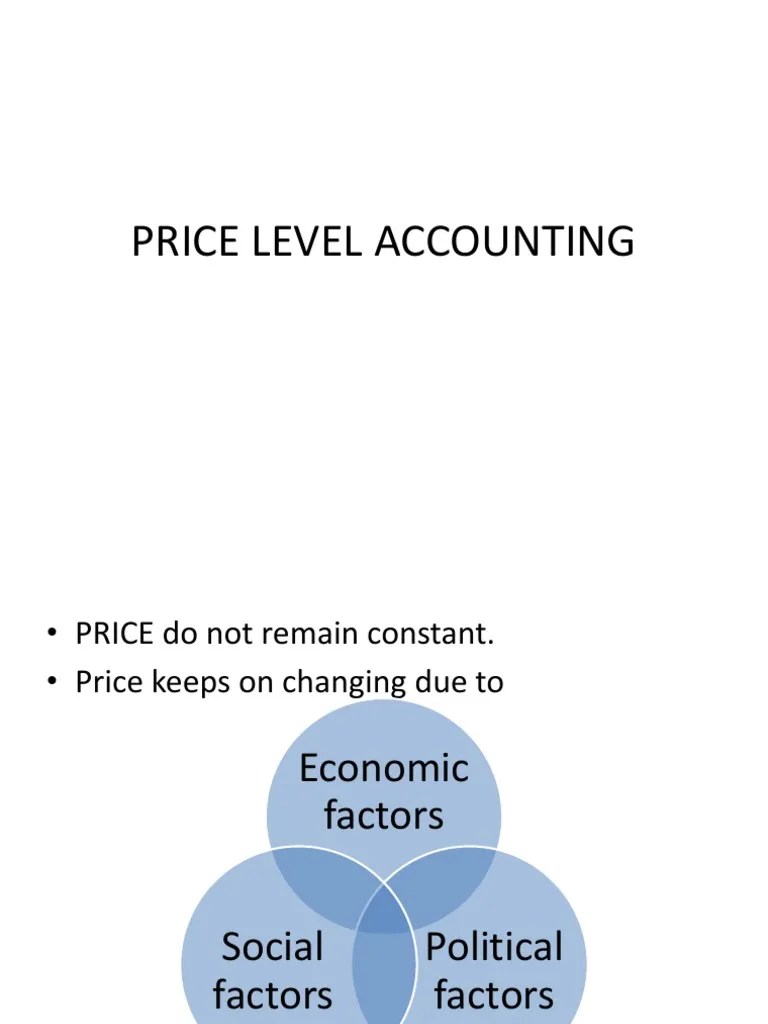 Price Level Accounting PDF Prices Inflation
