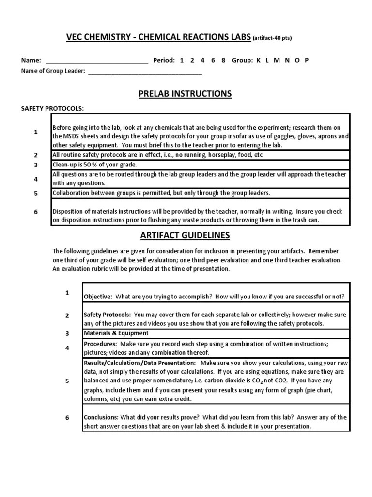 Chemical Reactions (5E) Sodium Bicarbonate Combustion