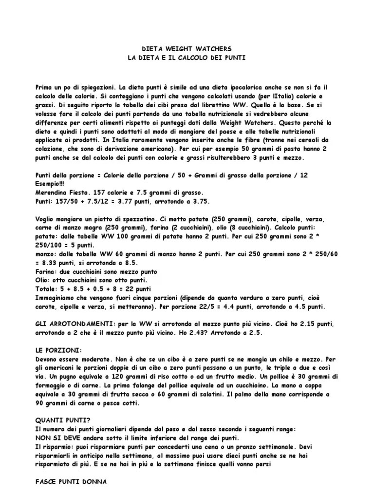 Dieta Weight Watchers Weight Watcher