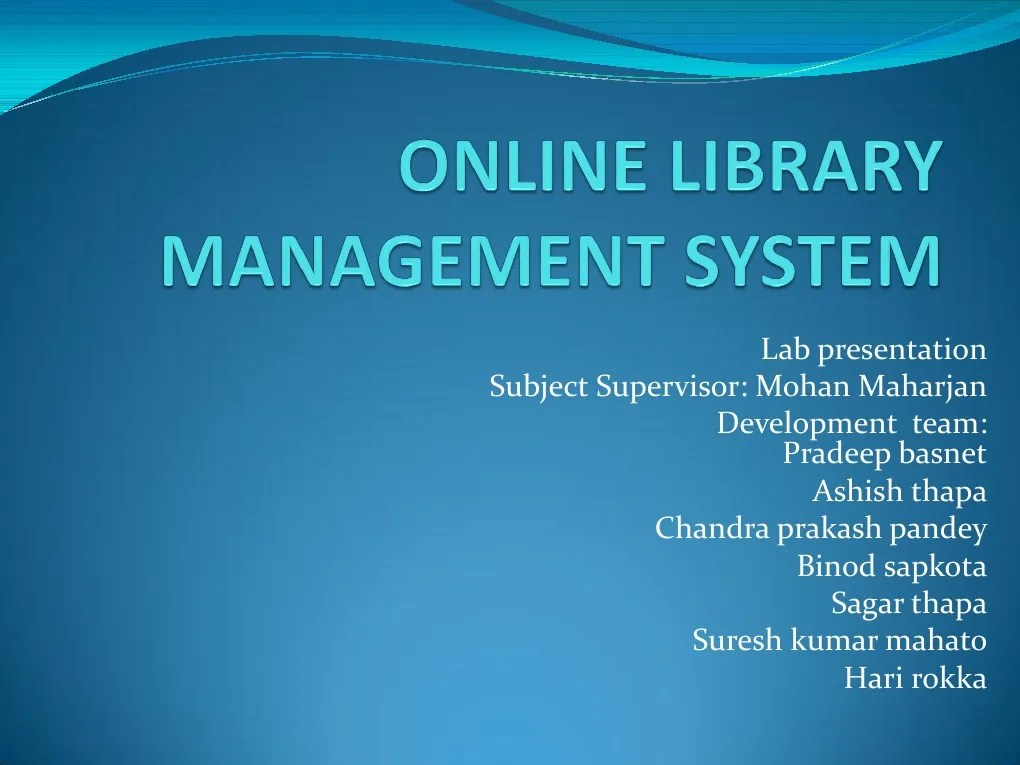 Online Library Management System PDF Libraries Microsoft Office