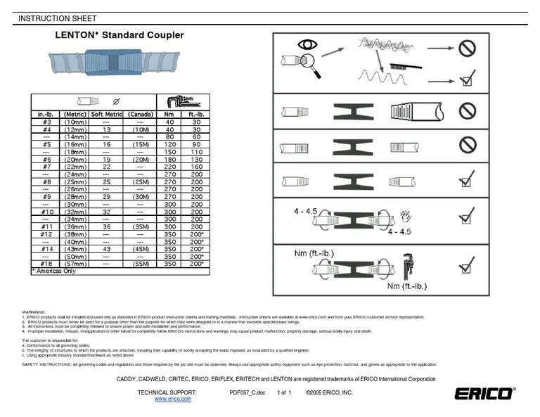 Lenton Coupler Installation Instruction PDF PDF