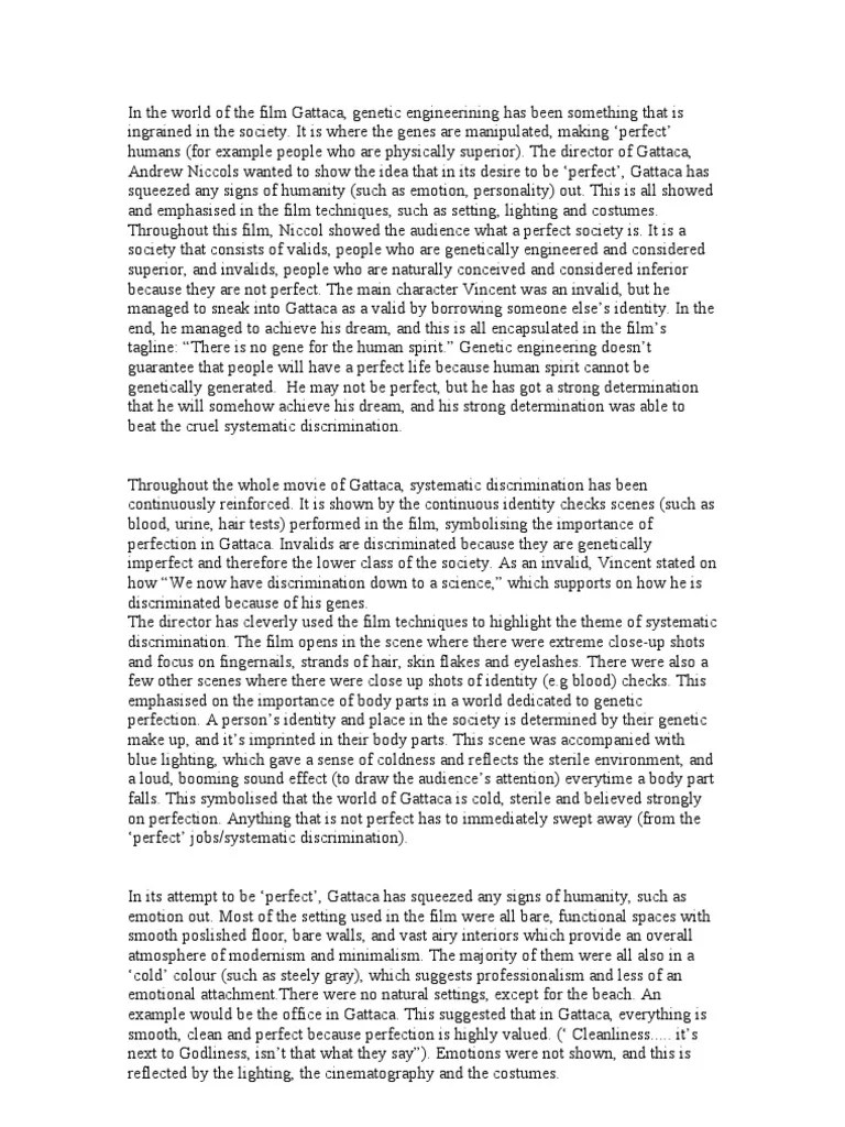 Gattaca Essay