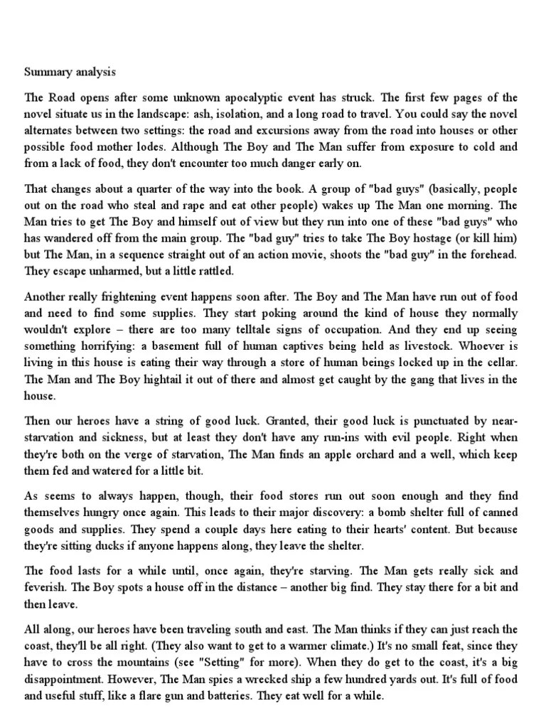 The Road Summary and Themes Defined. PDF Good And Evil Dream