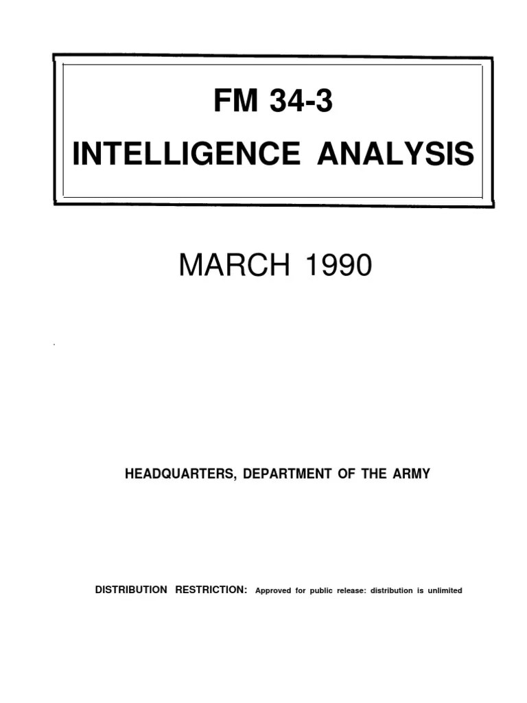 Army Intelligence Analysis PDF Military Intelligence Electronic Warfare