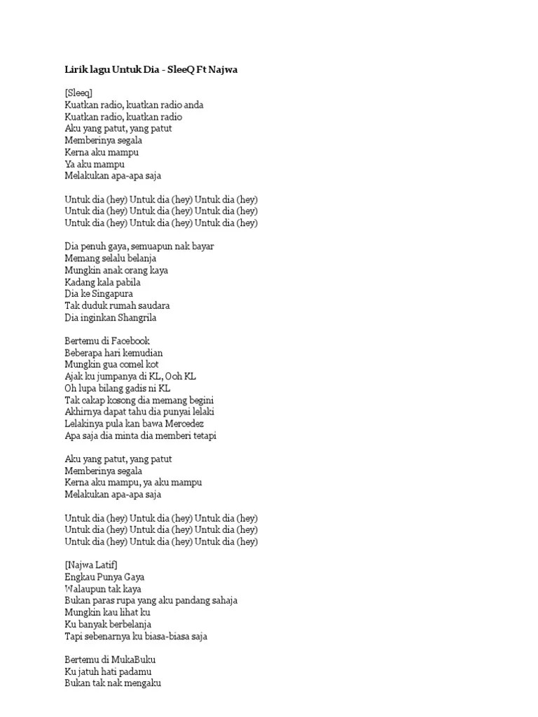 Siapa Aku Sebenarnya Lirik