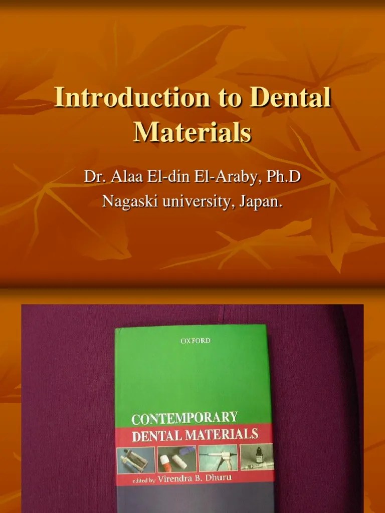 Introduction To Dental Materials PDF