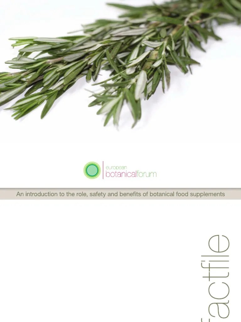 Europian Botanical Forum PDF Herbalism Dietary Supplements