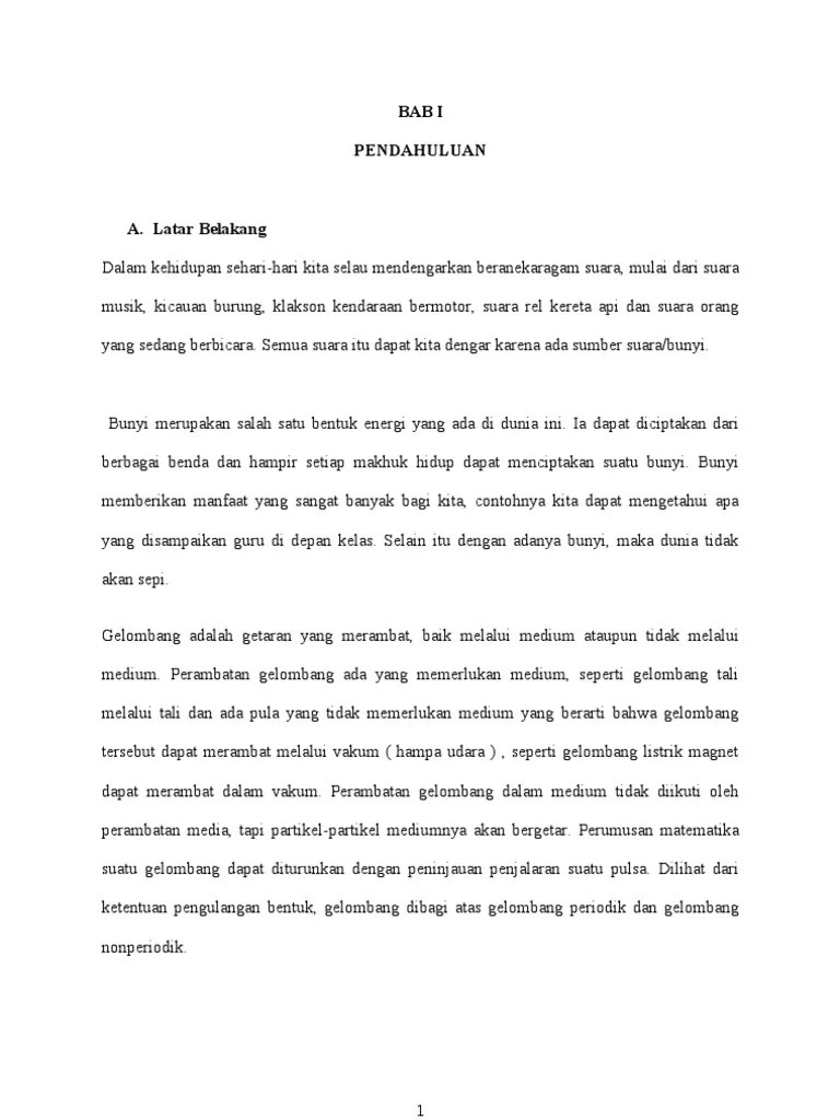 Makalah-Gelombang BUNYI | PDF