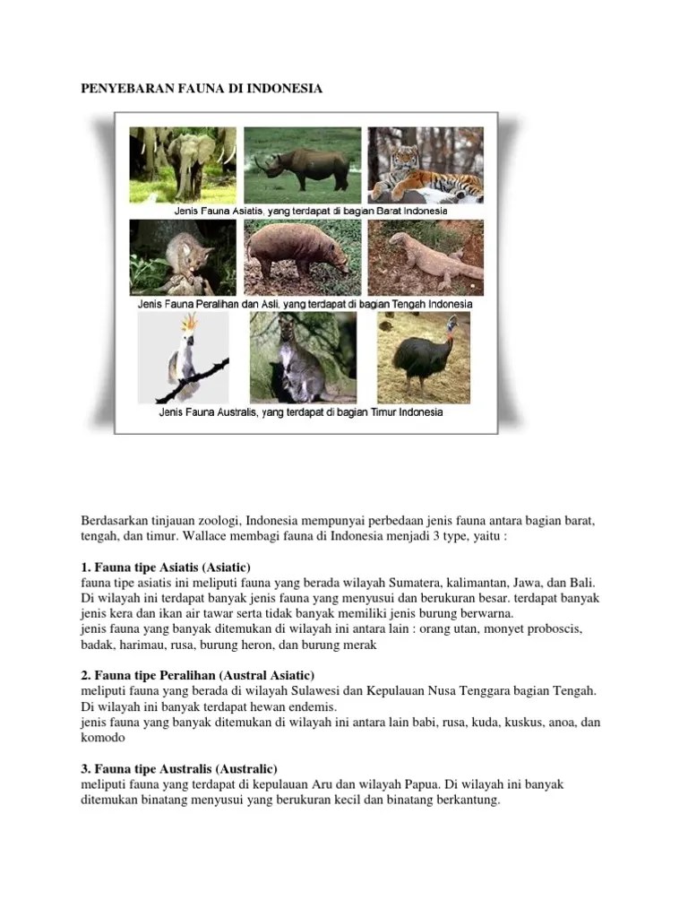 Gambar Fauna Indonesia Bagian Barat Tipe Asiatis