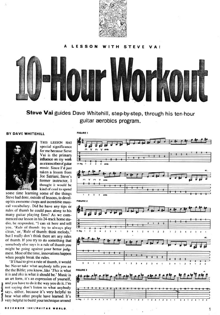 STEVE VAI 10 HOUR GUITAR WORKOUT PDF