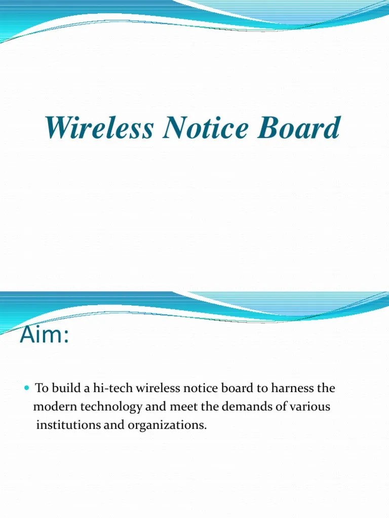 Wireless Notice Board PDF Short Message Service Enterprise Java Beans