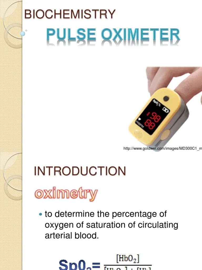 Pulse Oximeter Hypoxia (Medical) Pulse