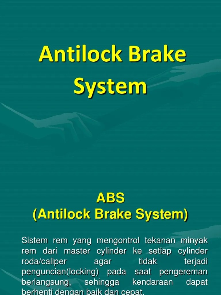 Sistem Rem ABS