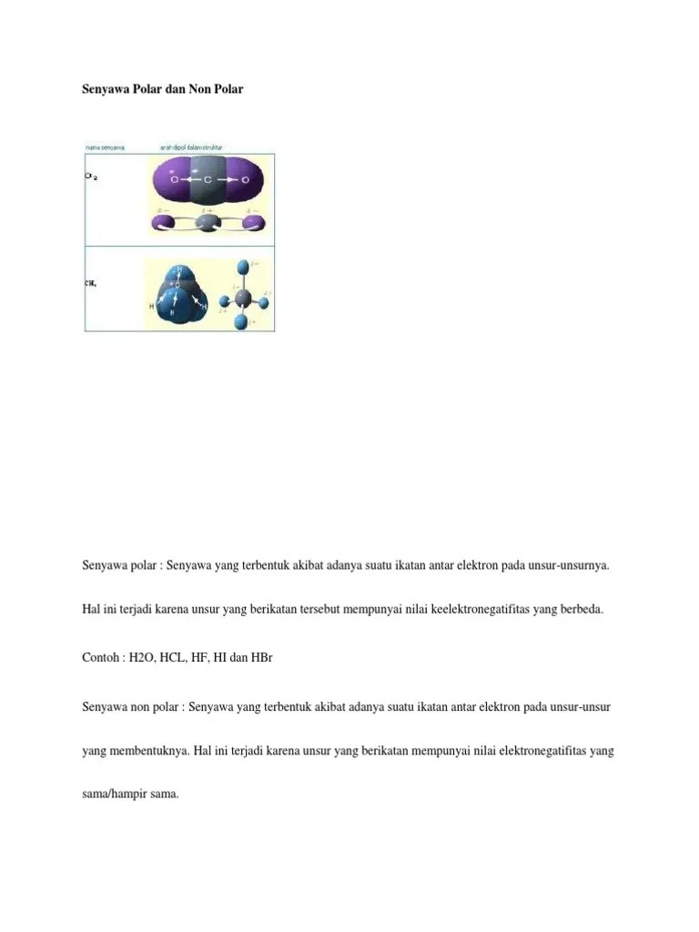 Senyawa Polar Dan Non Polar
