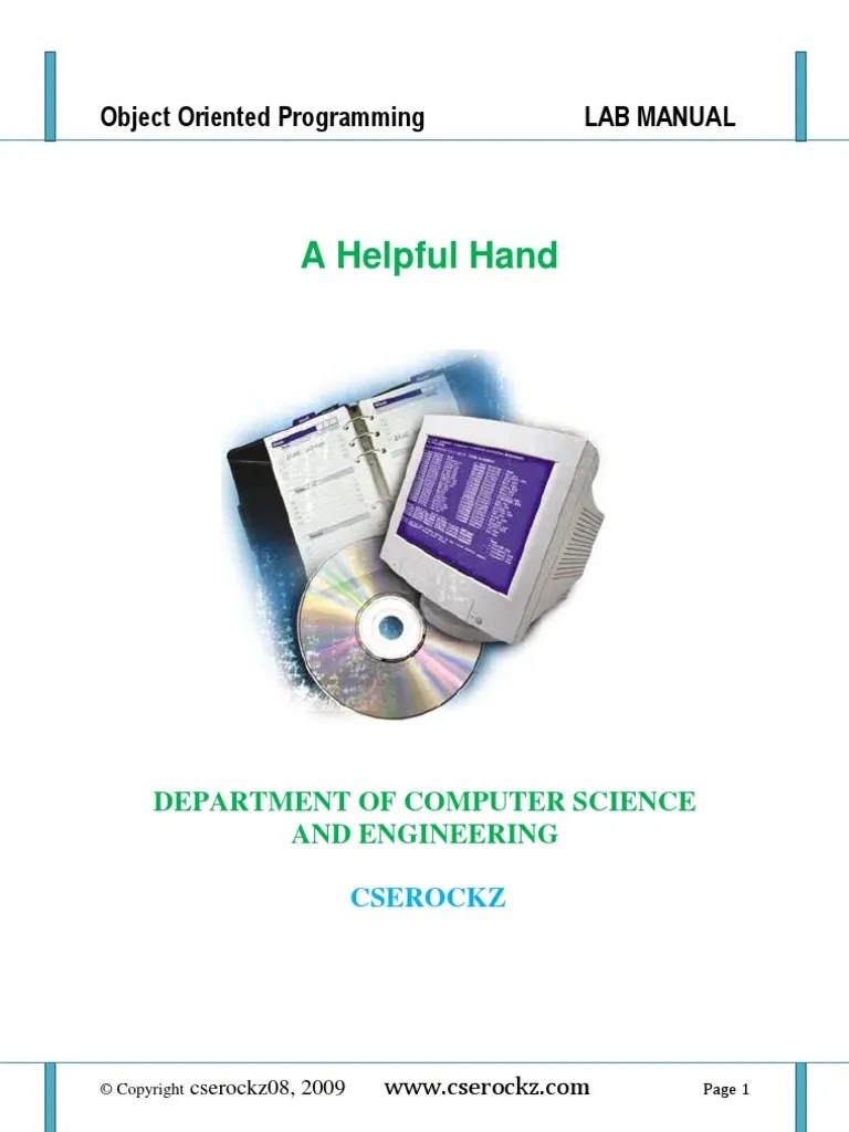 Java Lab Manual With Java Installation Guide C++ Java (Programming