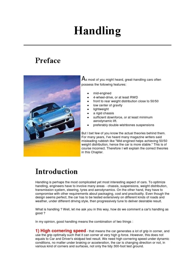 Handling PDF Tire Suspension (Vehicle)