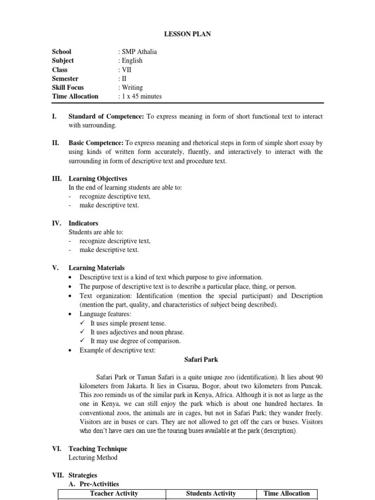 26++ Contoh Soal Descriptive Text About Person Kelas 7