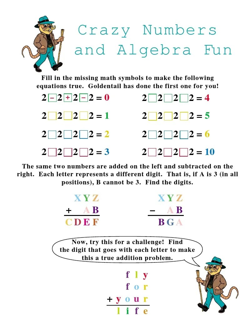 Algebra Fun | PDF