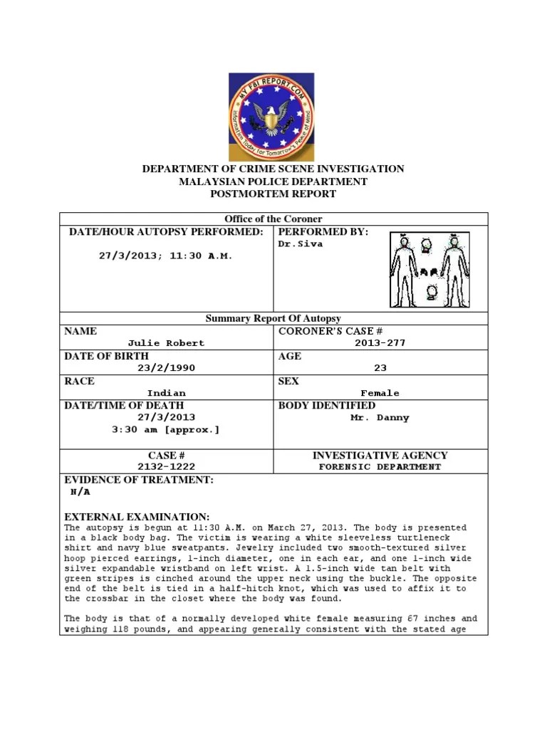 Autopsy Report Autopsy Forensics