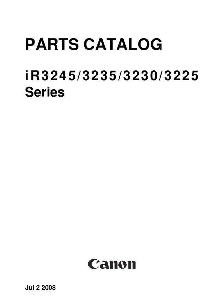 Canon Ir3245 SeriesPc PDF Digital Technology Equipment