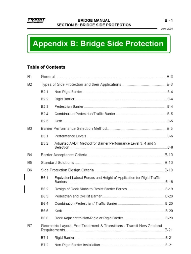 bridge manual Traffic Structural Load