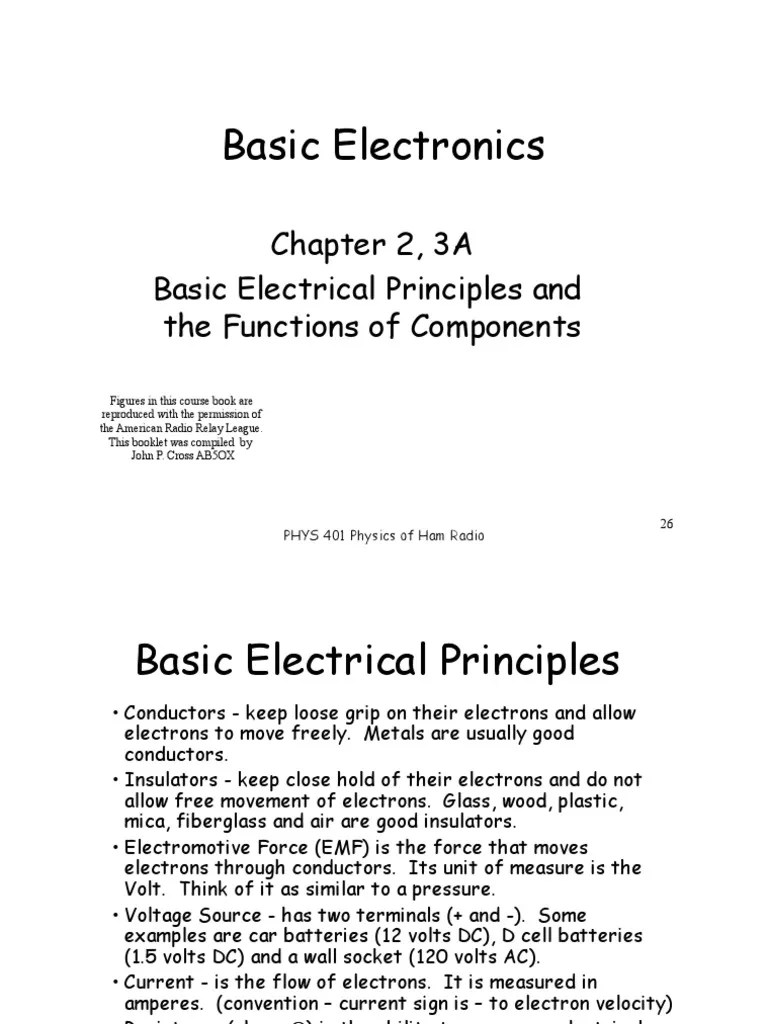 Basic Electronics Formulas PDF Series And Parallel Circuits Capacitor