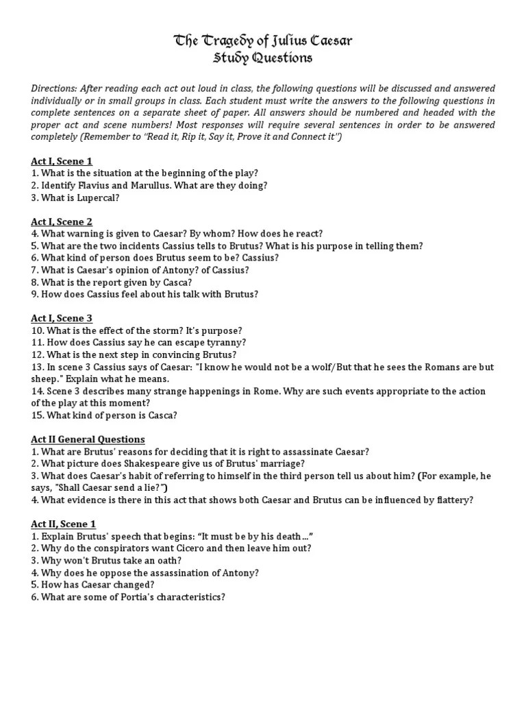 Julius Caesar Questions Julius Caesar Roman Republic