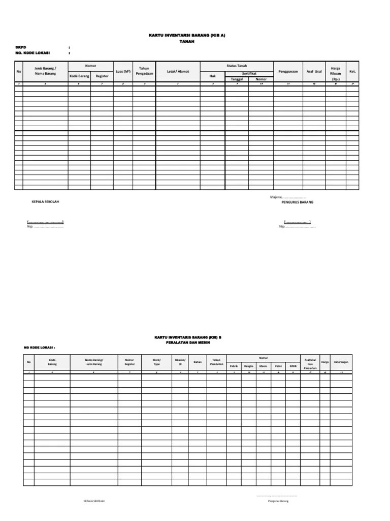 Format Kib A, B, C, D, E, F | PDF
