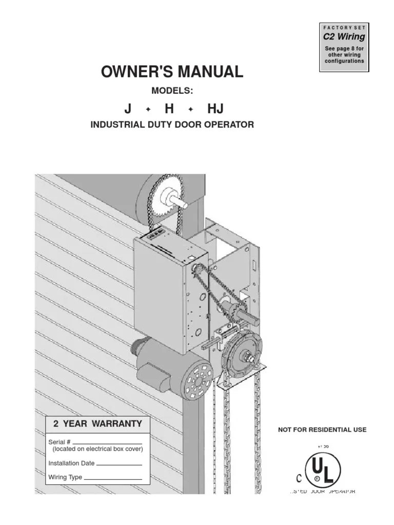 LiftMaster (Garage Door Project) Electrical Wiring Door