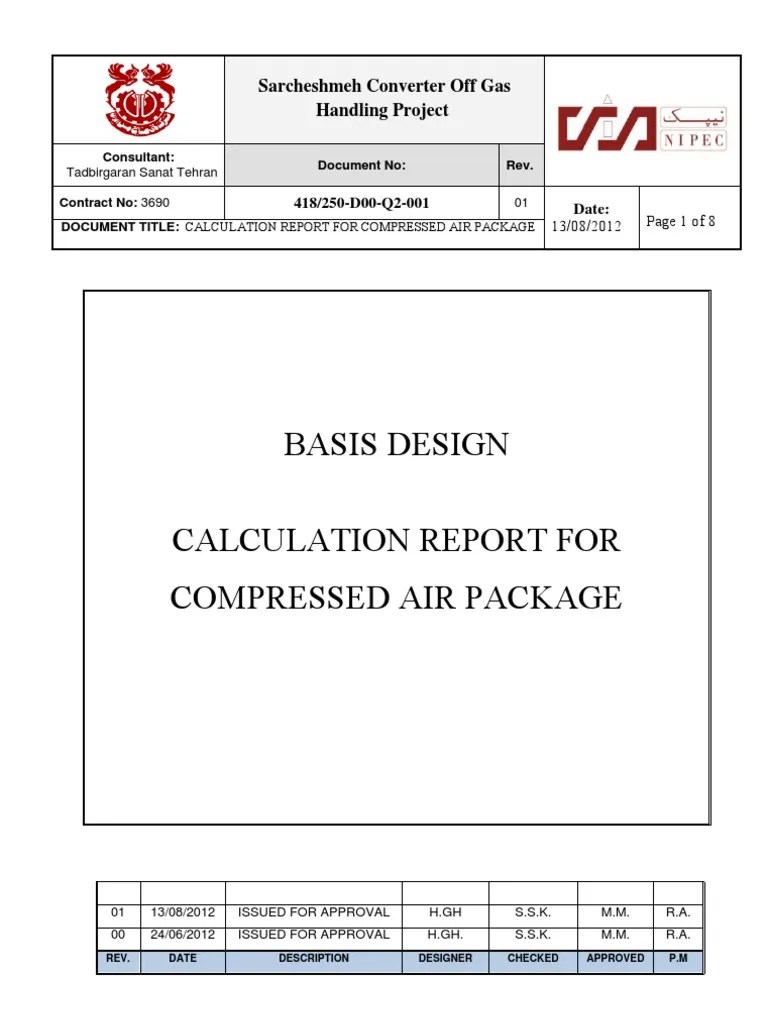 418250D00Q2001 (Calculation For Compressed Air Package Rev.01