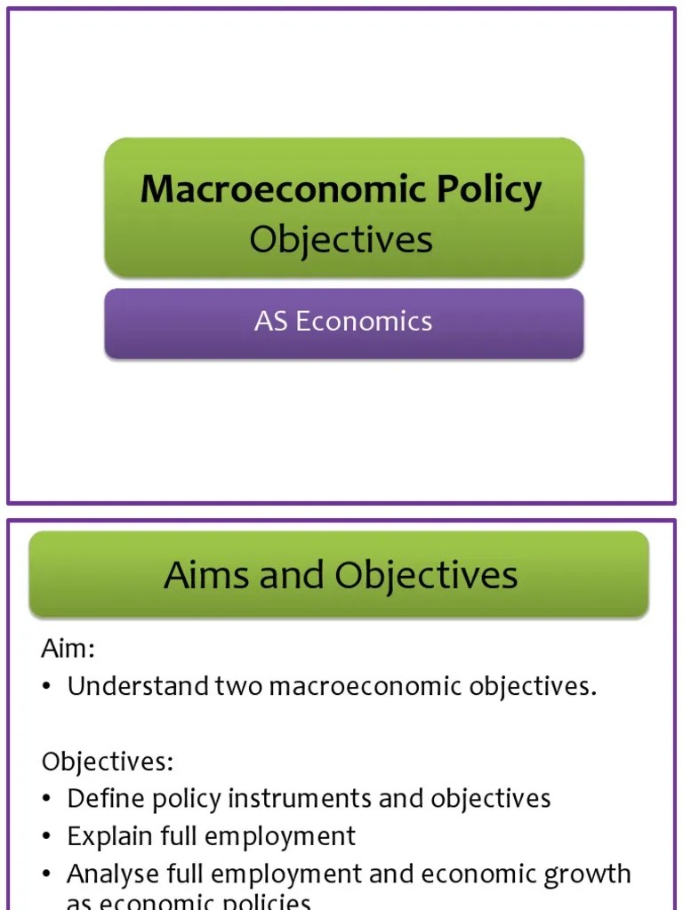 😍 Aims and objectives of economic growth. Conflicts of policy