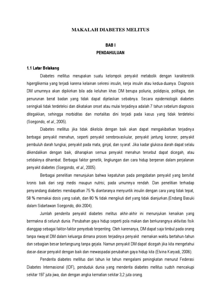 Makalah Diabetes Melitus | PDF