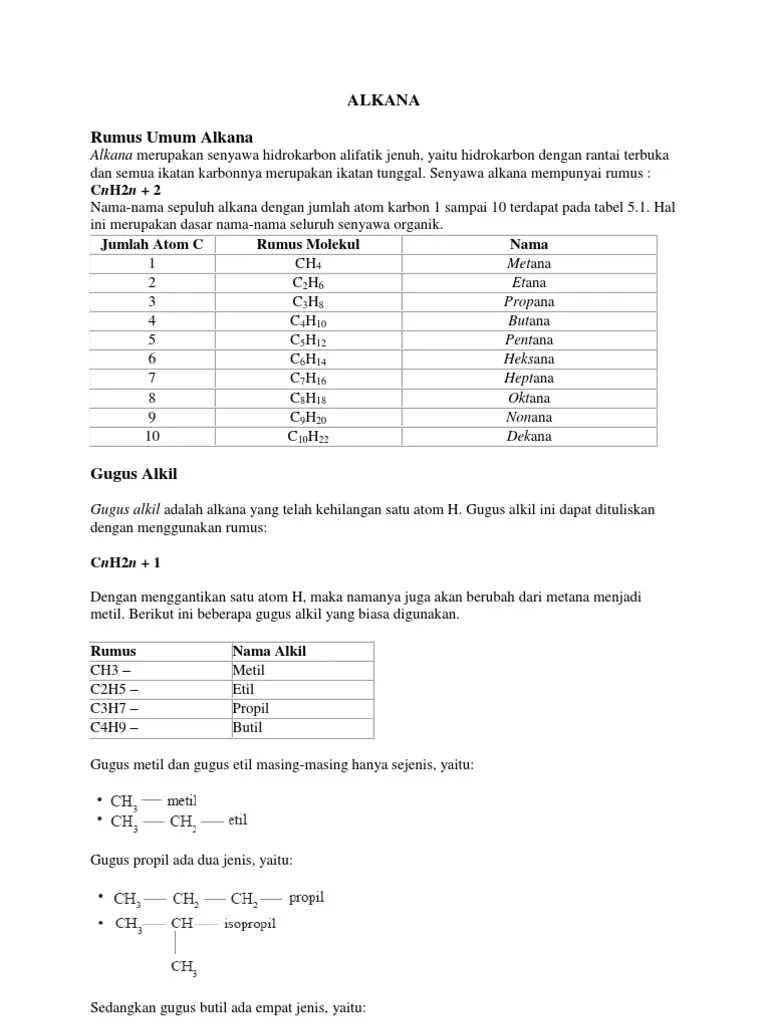 Alkana 1 | PDF