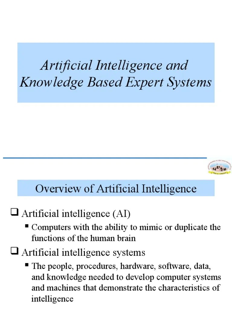 Artificial Intelligence and Expert System PDF Artificial