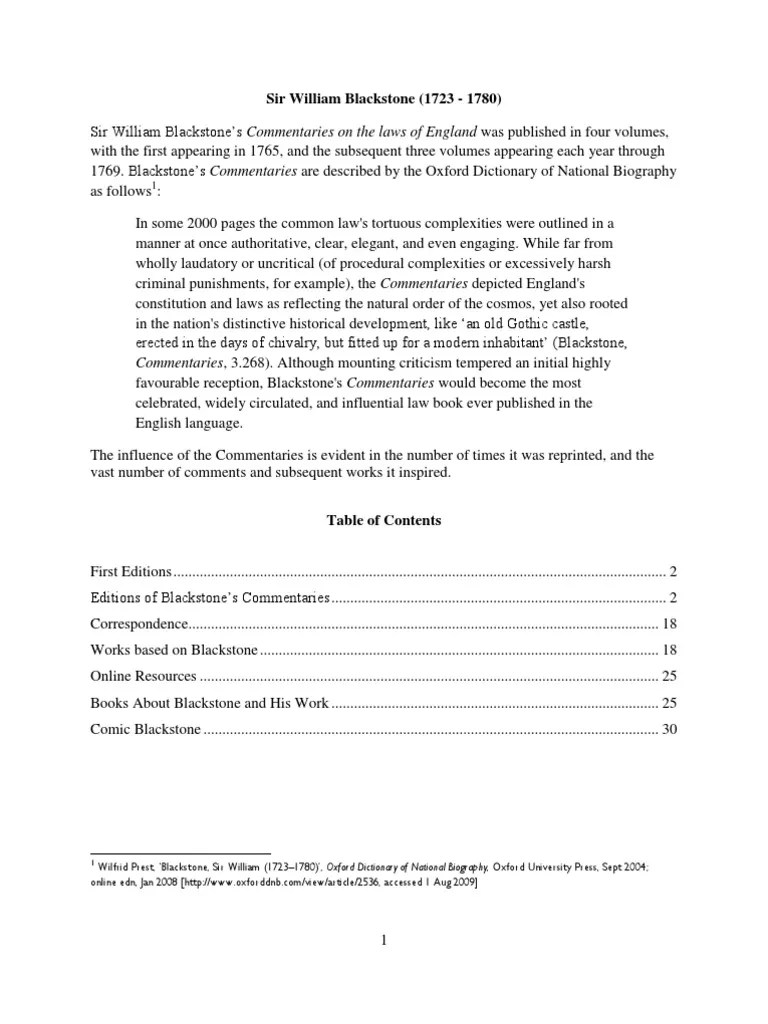 Blackstone PDF William Blackstone Courts