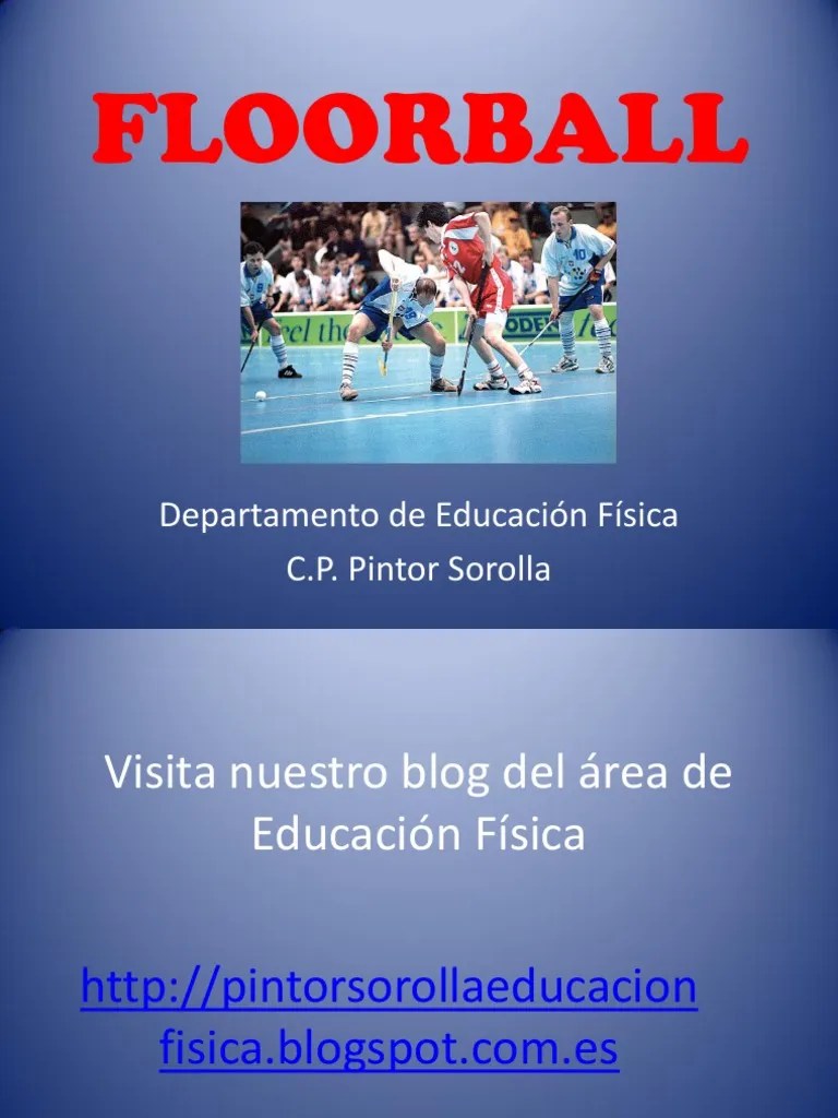 Presentación Power Point FLOORBALL Deportes Deportes