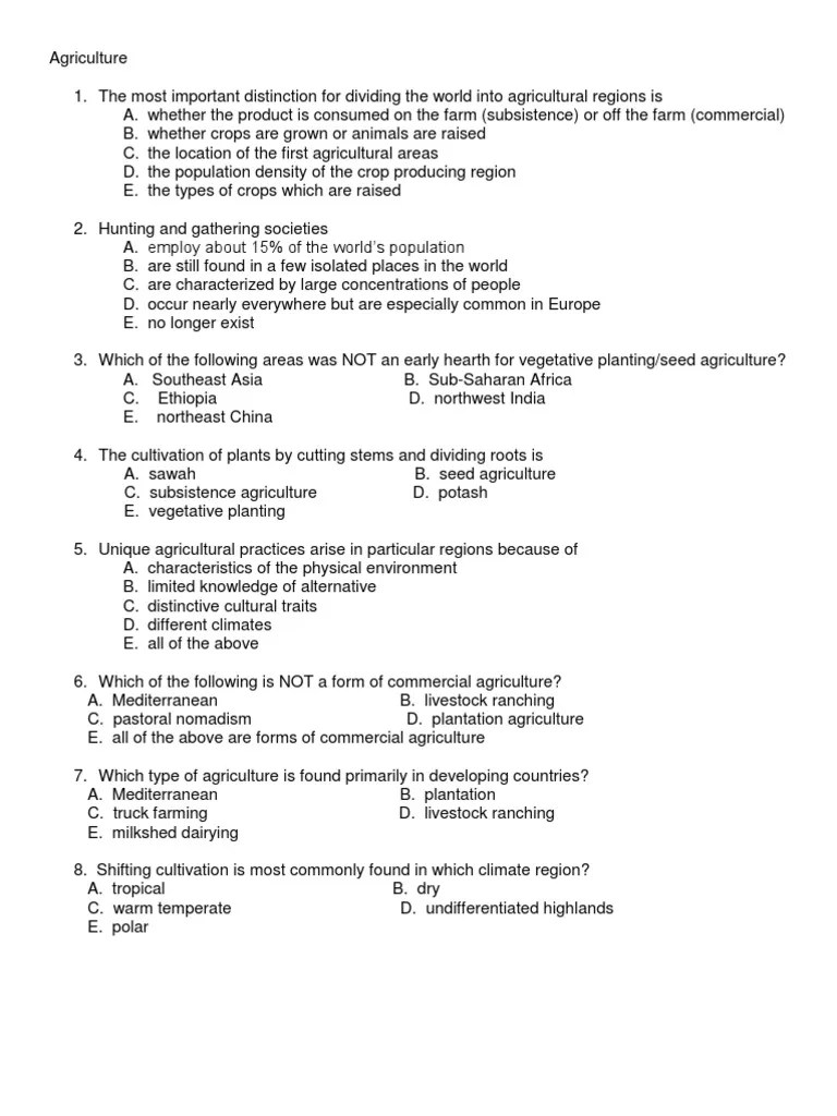 Ap Human Geography Chapter 10 Study Guide Answer Key Study Poster