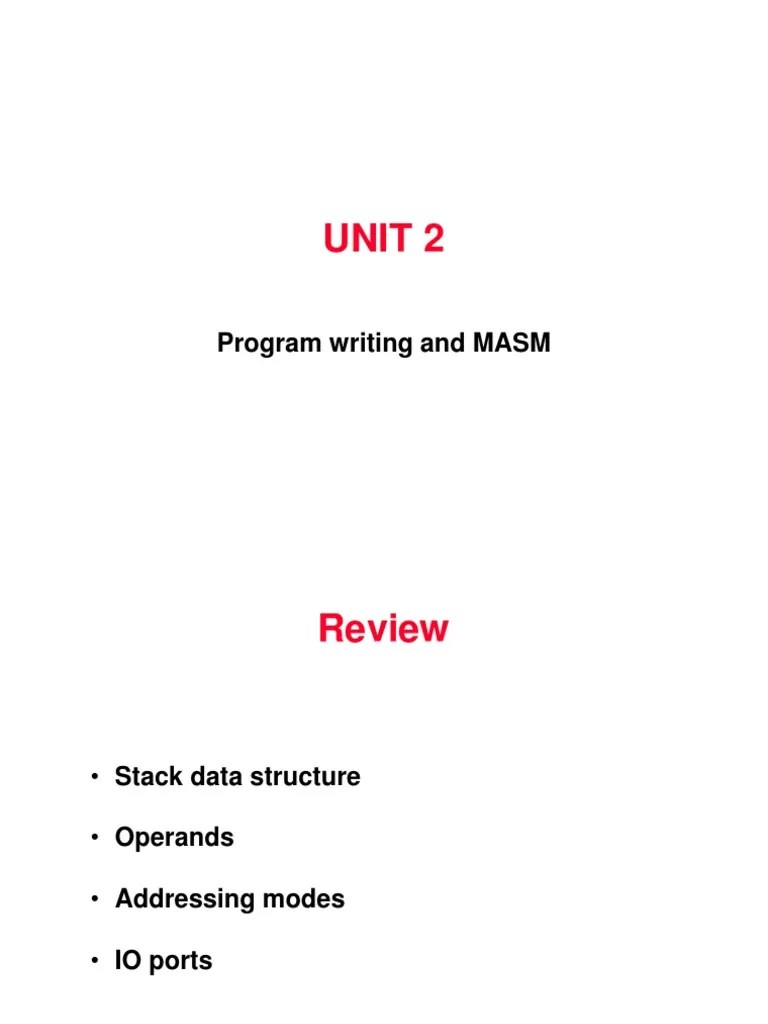Assembly Language Programming PDF Assembly Language Instruction Set