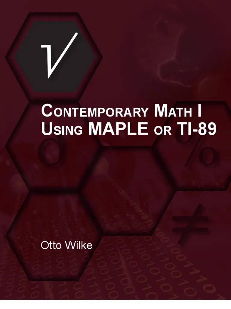 Contemporary Math Preview Equations Division (Mathematics)